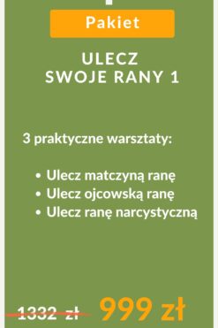 Pakiet ULECZ SWOJE RANY 1